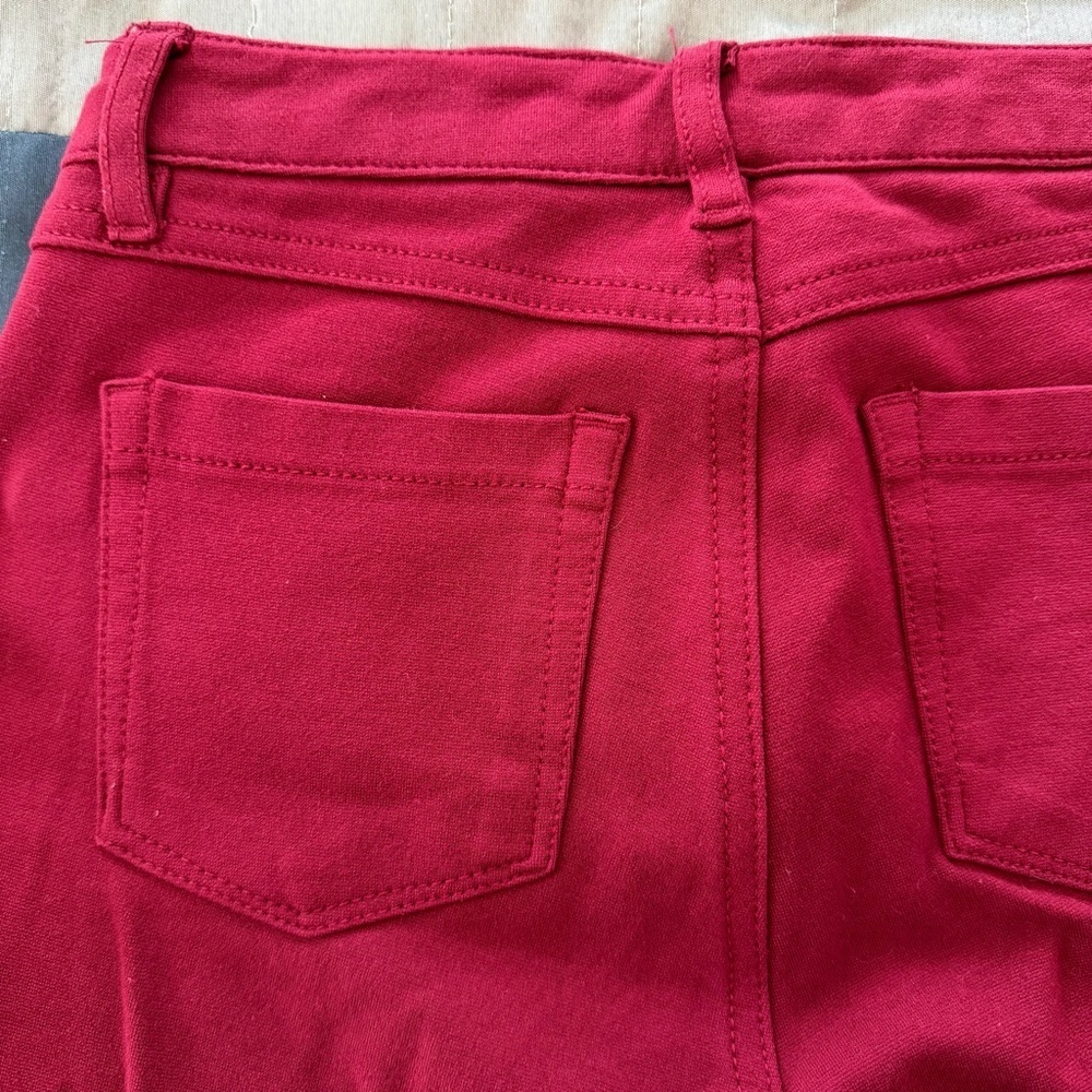 Like an Angel- Deep Red Skinny Stretch Jeans (sz S) - Picture 8 of 11